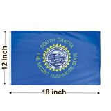 12"x18" South Dakota Nylon Outdoor Flag